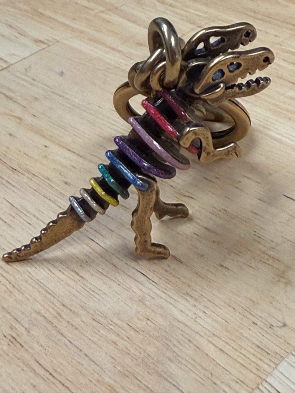 Coach colorful Dinosaur Keychain - Picture 6 of 10